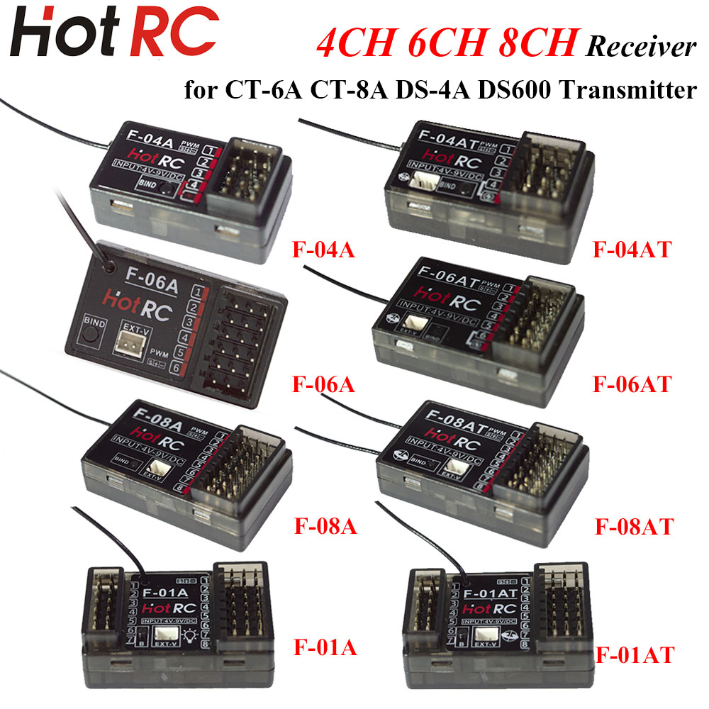 HOTRC 2.4Ghz 4/6/8チャンネル F-04A  - Rc Hobby Shops のレビューと価格