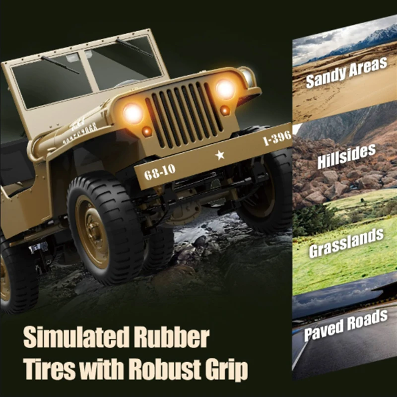 JJRC 1:10 C8815 RCカー ウィリスジープ 1 - Rc Hobby Grade Truck のレビューと価格