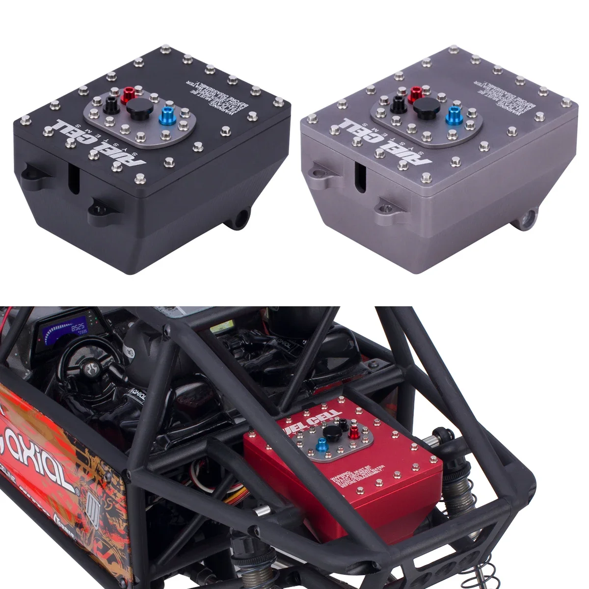 1 個アルミ 1/10 スケール燃料電池受信機ボックス模擬燃 - Rc Hobby Grade Truck のレビューと価格
