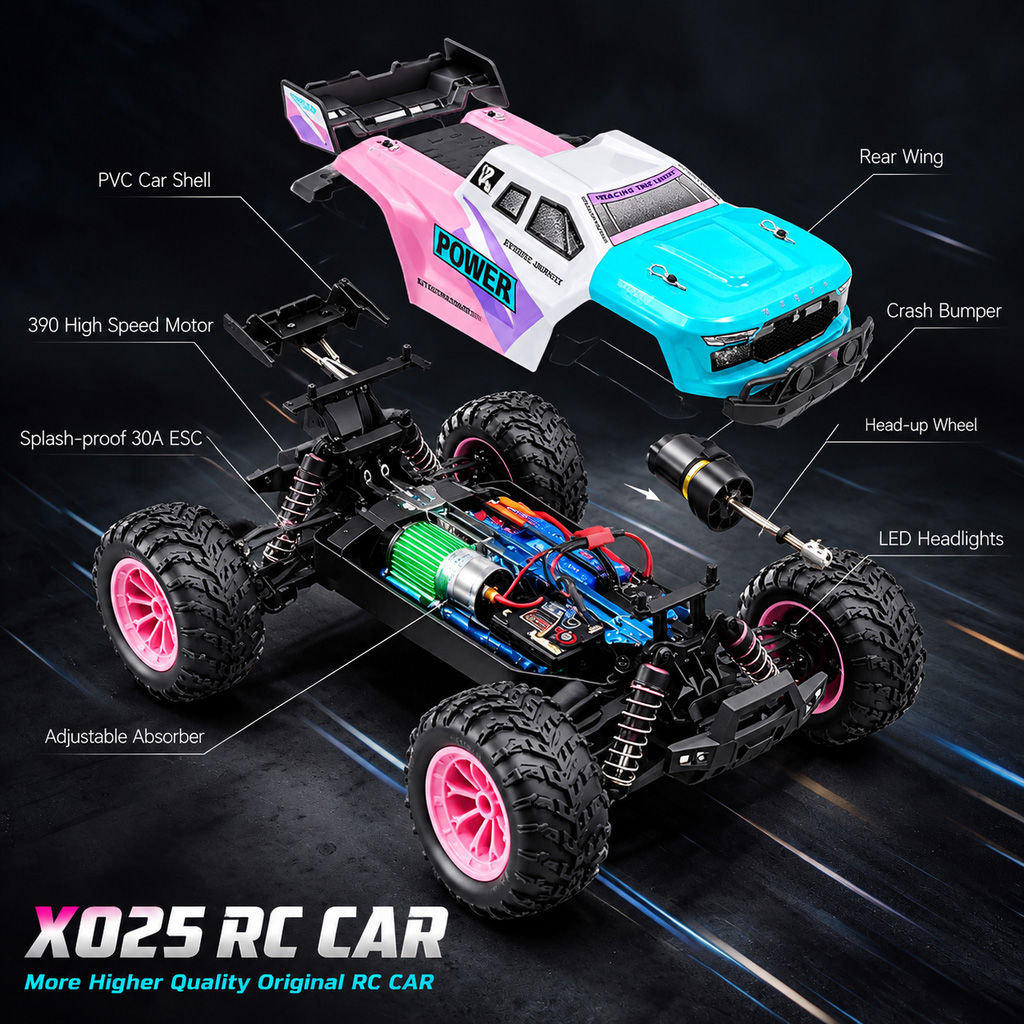 X025 RCピックアップトラック 1/16スケール 4WD - Rc Hobby Grade Truck のレビューと価格
